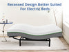 Adjustable Electric bed with Memory Foam Mattress Queen Combo