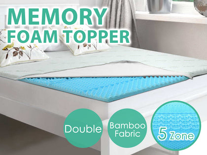 Memory Foam Topper 5Cm Double