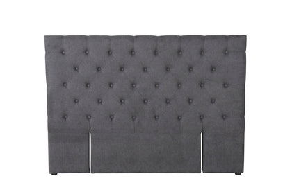 Rakel Headboard Double Fabric Grey