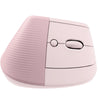 DS PB Logitech Lift Vertical Ergonomic Wireless Mouse - Rose