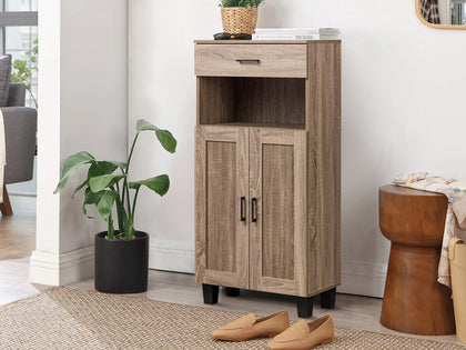 DS Johnson 2 Door Shoe Cabinet With 1 Drawer