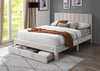 DS Manolo King Bed Frame With Drawer - Beige