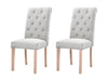 Natalie Dining Chair x2 Linen Beige