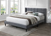 DS Neron Fabric King Bed Frame - Charcoal