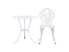 Ornato Bistro Set Cast Alum. White