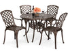 Dining Set 5Pc Cast Alum.