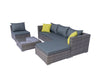 Vicenza Outdoor Corner Set 5 Seater Aluminium frame