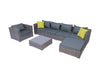 Vicenza Outdoor Corner Set 6 Seater Aluminium frame