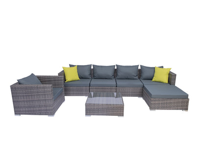 Vicenza Outdoor Corner Set 6 Seater Aluminium frame