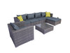 Vicenza Outdoor Corner Set 6 Seater Aluminium frame