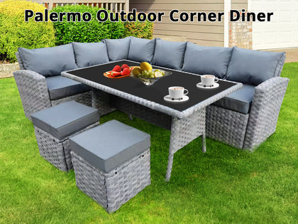 Palermo Outdoor Corner Diner