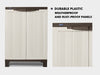 Half Outdoor Storage Cabinet