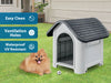 Plastic Dog House Grey