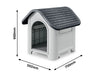 Plastic Dog House Grey