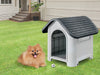 Plastic Dog House Grey