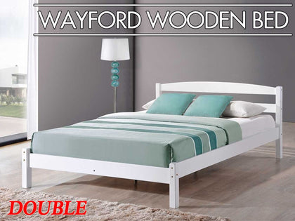 Double bed frame with mattress