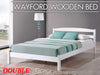 Double bed frame with mattress