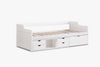 Herb Daybed with Drawers White