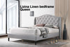 Lizina Queen Bedframe - Light Grey