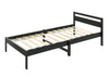 Lzzy Single Bed Frame - Black