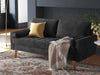 Gyllene Velvet 2 Seater Black