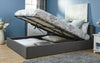 Bass Storage Double Bed Frame Linen - Grey