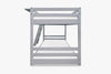 Polli Mid-Sleeper Bunk Bed Grey