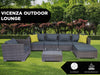 Vicenza Outdoor Corner Set 6 Seater Aluminium frame