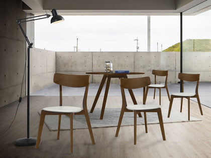 Hexa + Iora Dining Set Walnut