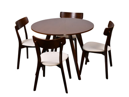 Hexa + Iora Dining Set Walnut