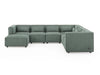 Xenia Modular Sofa Set Olive