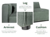 Xenia Modular Sofa Set Olive