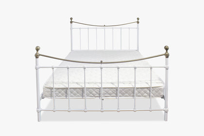 High Metal Victorian King Single Bed Frame