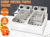 Twin Tank Electric Fryer