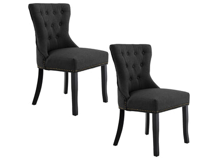 Dining Chair Charcoal X2