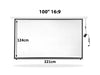 Projector Screen 100" 16:9 Electric Motorized Hd