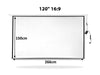 Projector Screen 120'' 16:9 Electric Motorized Hd