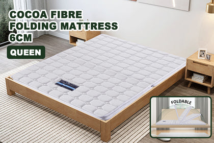 Cocoa Fibre Folding Mattress 6cm QUEEN