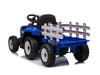 DS Ride On Car Tractor with Trailer Blue