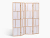 Room divider C M9 4panel Natural