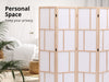 Room divider C M9 4panel Natural