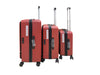 3-piece Front Open Luggage Set - Wine Red