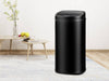 58L Square Sensor Bin Black