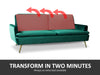 Gyllene Velvet Sofa Bed