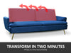 Gyllene Velvet Sofa Bed