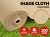 100Gsm Shade Cloth 3.66 X 30M Sand