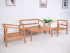 Jason Teak wood 2 Seater Creamy