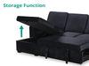 Enkel Pull Out Sofa Black