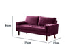 Gyllene Velvet 3 Seater