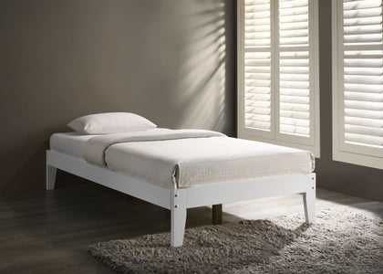 DS Sovo King Single Bed Frame - White